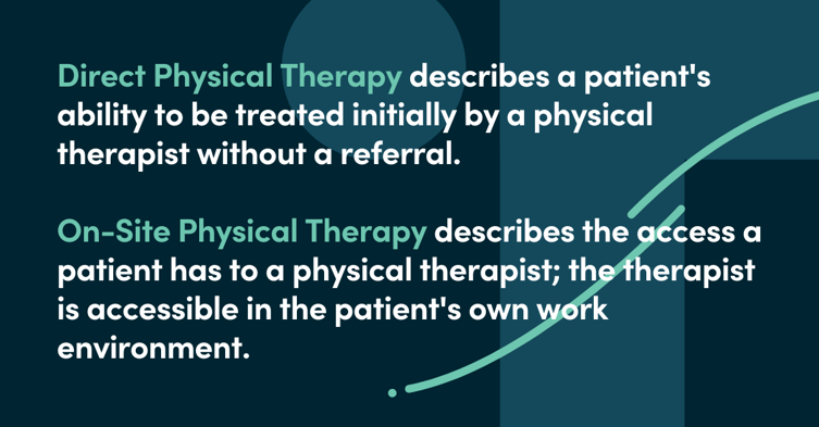 Direct vs On-site therapy 